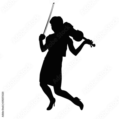 Violinist Silhouette