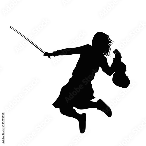 Violinist Silhouette