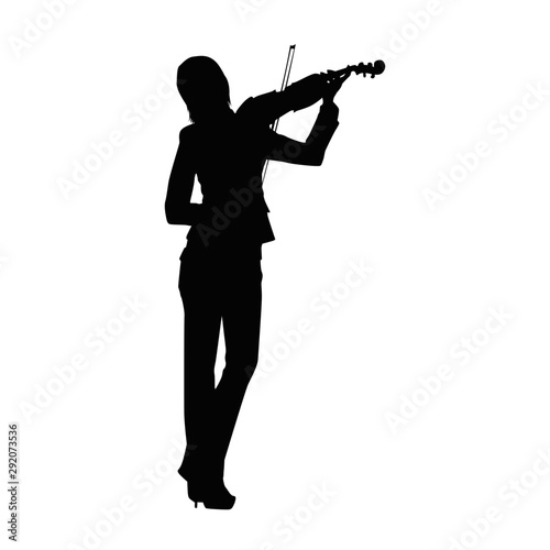 Violinist Silhouette