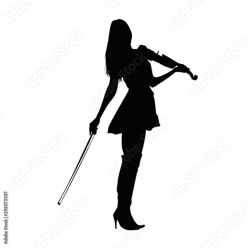 Violinist Silhouette