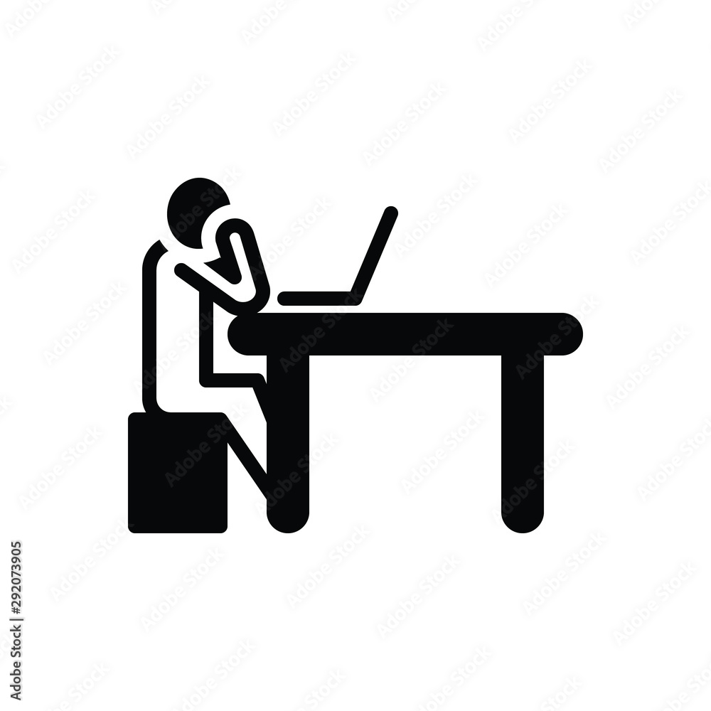 Black solid icon for until Black solid icon for until