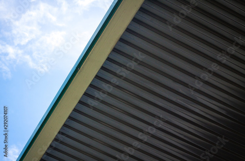 roof. modern roof and sky.