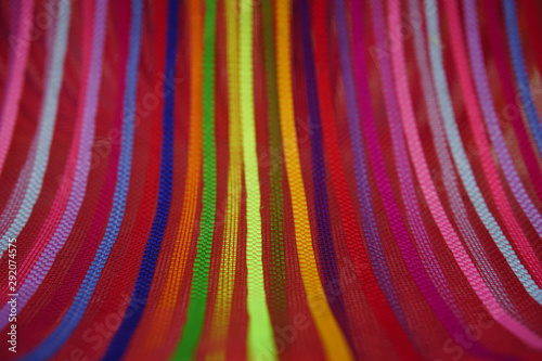 Seamless rainbow curved stripes color line art  background
