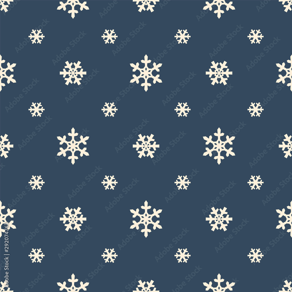 Christmas snowflakes seamless pattern Christmas snowflakes seamless pattern
