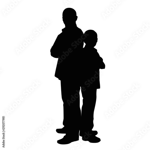 Father and Son Silhouette