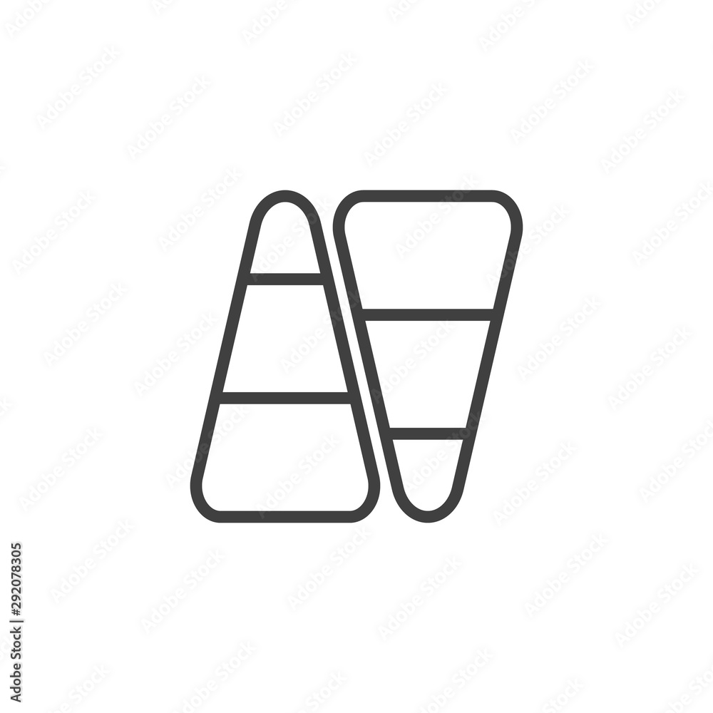 Fruit marmalade line icon. linear style sign for mobile concept and web design. Candied jelly outline vector icon. Symbol, logo illustration. Vector graphics Fruit marmalade line icon. linear style sign for mobile concept and web design. Candied jelly outline vector icon. Symbol, logo illustration. Vector graphics