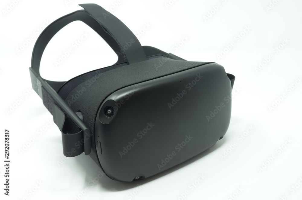 Virtual reality headset isolated on a white background.