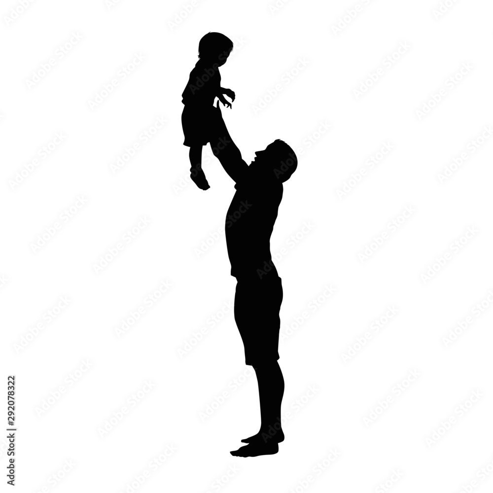 Father and Son Silhouette