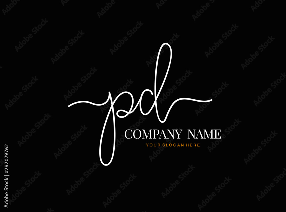 P D PD Initial handwriting logo design with circle. Beautyful design handwritten logo for fashion, team, wedding, luxury logo. P D PD Initial handwriting logo design with circle. Beautyful design handwritten logo for fashion, team, wedding, luxury logo.