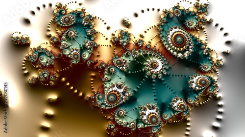 Spiral fractal art image