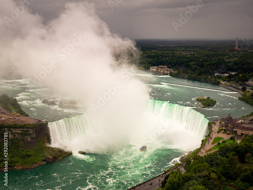 Blick von oben auf die Horseshoe Falls der Niagaraf  lle