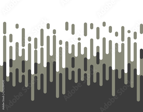 Halftone transition pattern background. Irregular rounded lines. Vector illustration.
