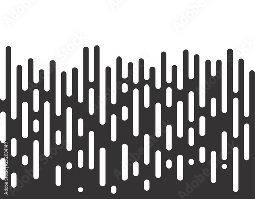 Halftone transition pattern background. Irregular rounded lines. Vector illustration.