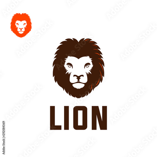 lion head logotype, smart and elegan logo for company