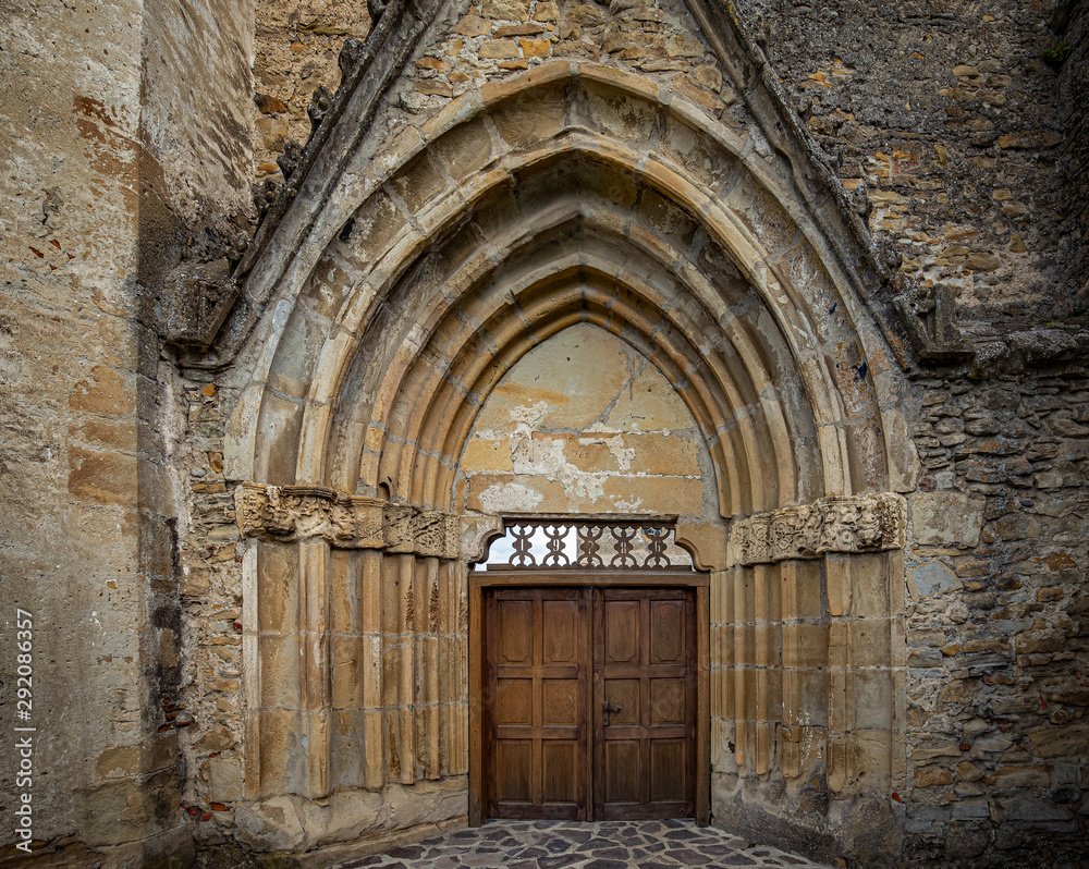 Main front door of Cistercian monastery