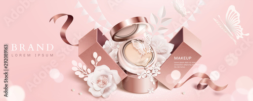 Cushion compact banner ads