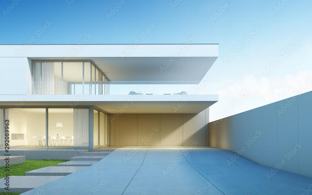 Architecture design of modern luxury house,Villa with wood terrace and swimming pool on sea view background,Idea of exterior. 3D rendering. Architecture design of modern luxury house,Villa with wood terrace and swimming pool on sea view background,Idea of exterior. 3D rendering.
