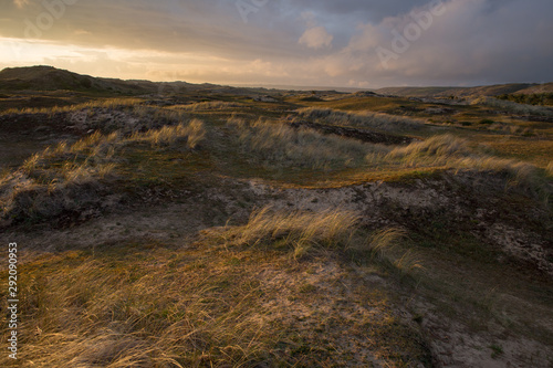 coucher de soleil sur les dunes dans le cotentin © Tof - Photographie
