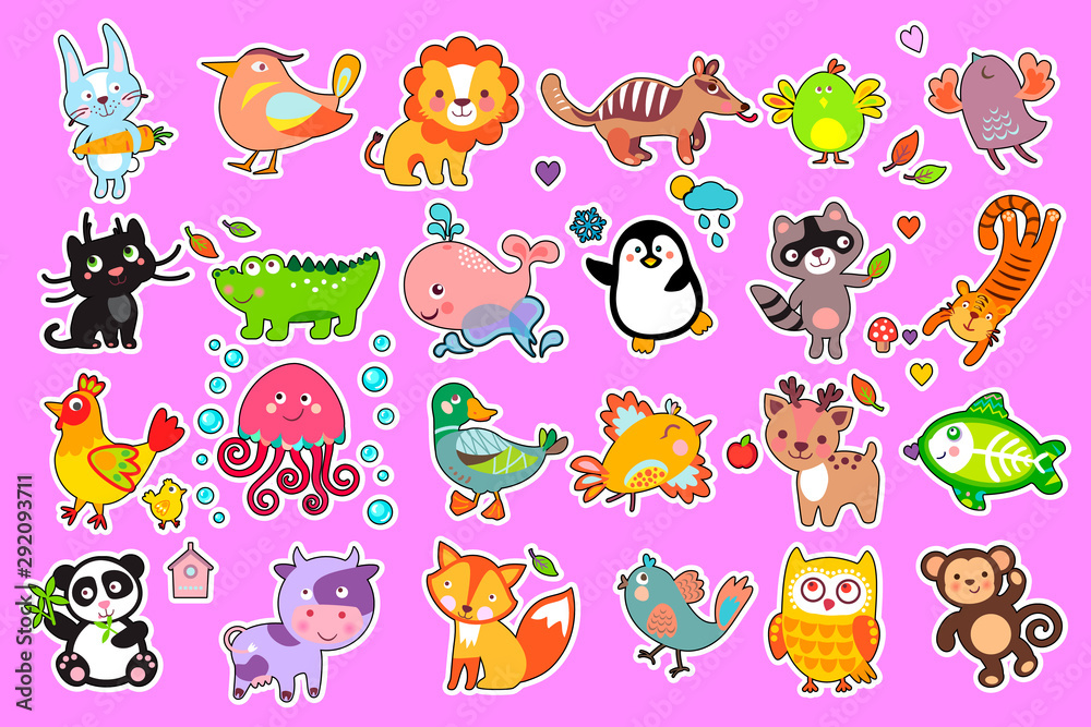 CuteAnimalsStickerpack-02 CuteAnimalsStickerpack-02