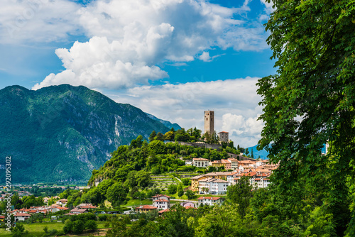 Ancient fortified village of Gemona del Friuli. Italy photo