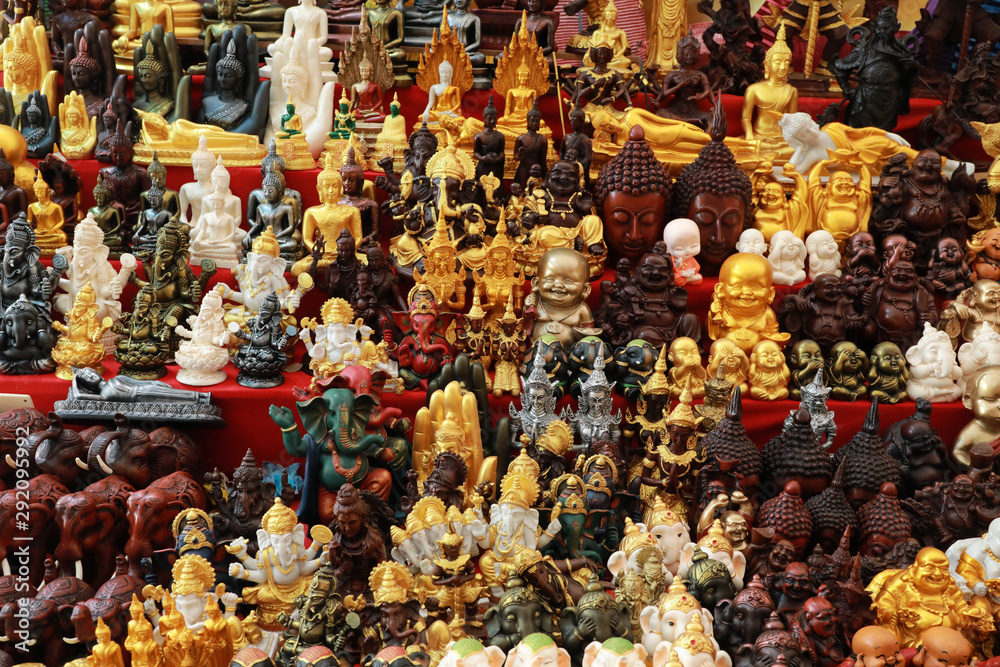 Collection of buddha statue handmade of thailand