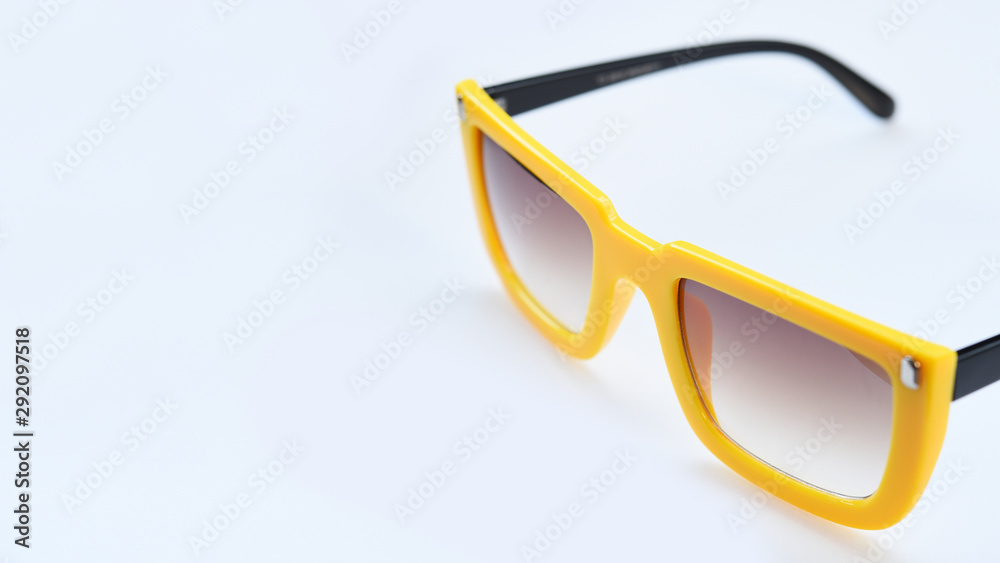 Fototapeta premium Modern fashionable sunglasses isolated on white background