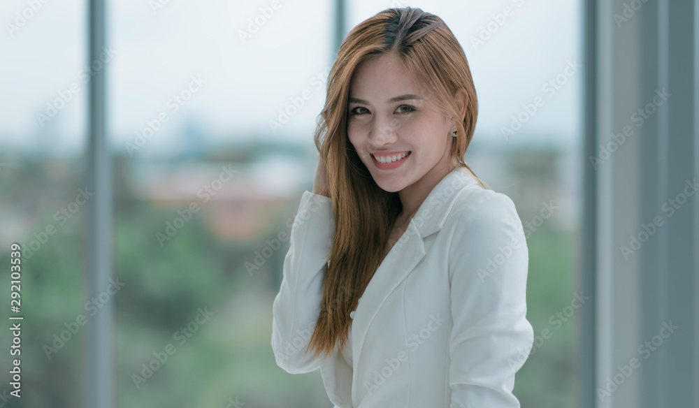 Young women asian business in office. professional woman success business. Young women asian business in office. professional woman success business.