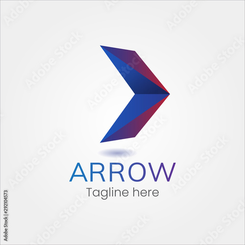 Free Download Arrow Next Play symbol logotype  Abstract logo icon design for business etc - Vector - GFXLoad