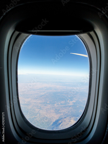 Porthole on the plane