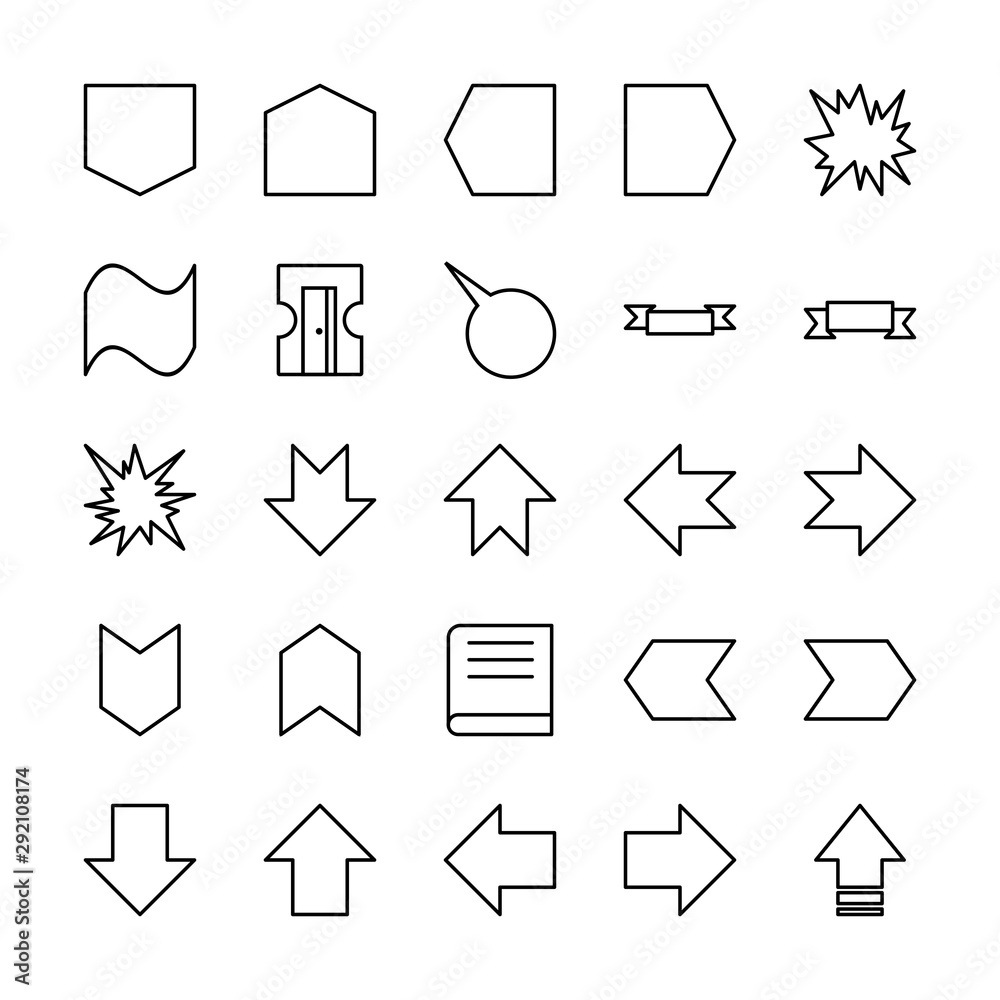 25 Universal icon sheet for your project 25 Universal icon sheet for your project