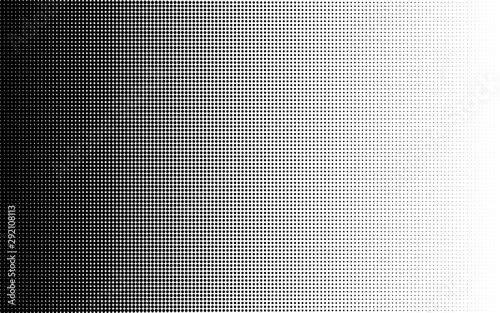 Halftone dots background gradient. Monochrome abstract geometric dots background in pop art style. Vector illustration