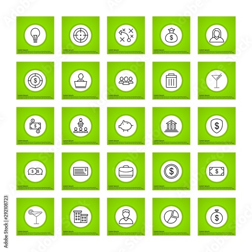 25 decent icon sheet of universal