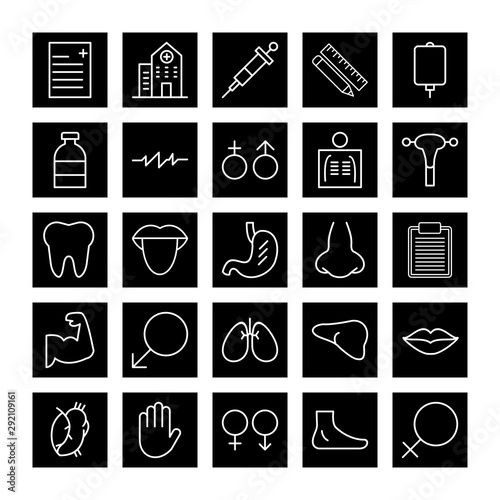 25 decent icon sheet of universal