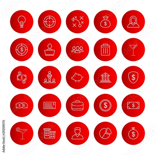 25 decent icon sheet of universal