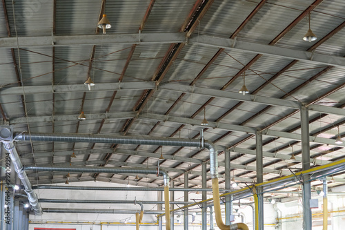 roof inside of a factory building