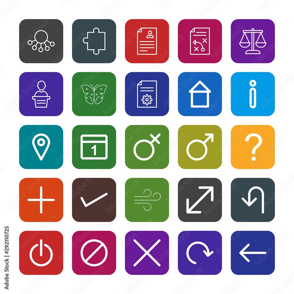 25 icon set of Universal for your website and project 25 icon set of Universal for your website and project