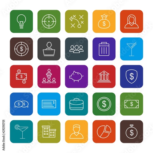 25 decent icon sheet of universal