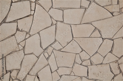 texture paving slabs of irregular geometric shape