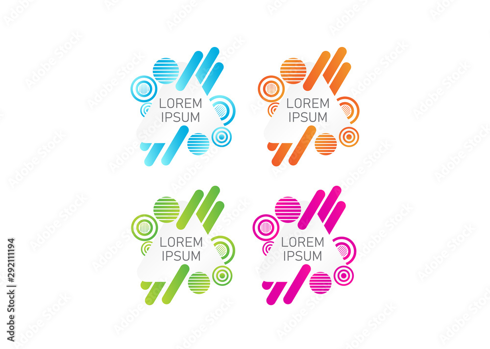 Obraz premium web bannner design. web banner template . gradient style web site element