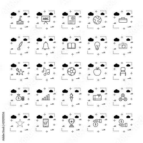  25 decent icon sheet of universal