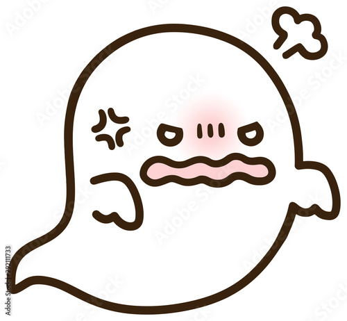 cute ghpst angry halloween