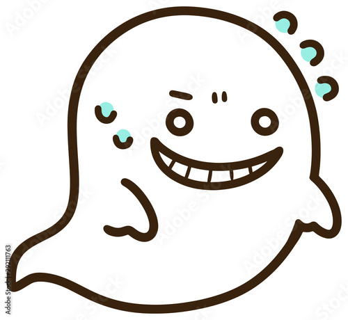 cute ghost be impatient Halloween