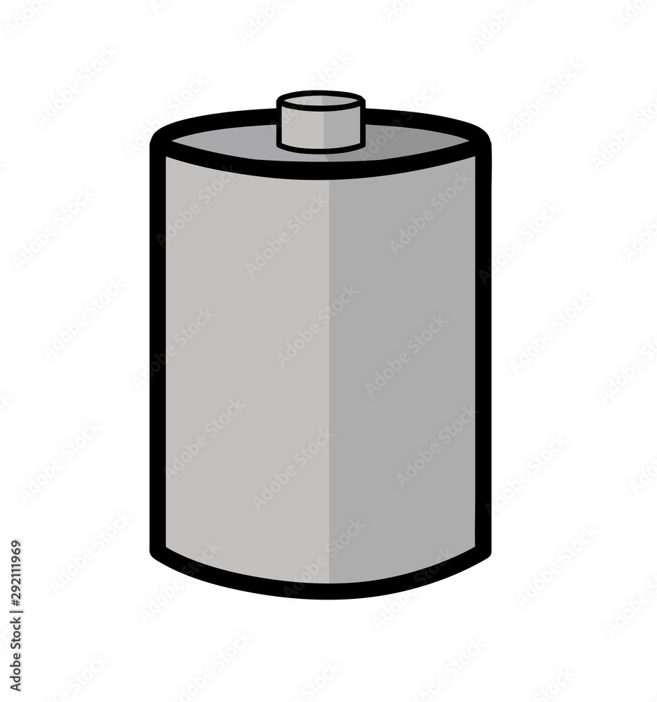 battery icon. flat design. vector illustration.