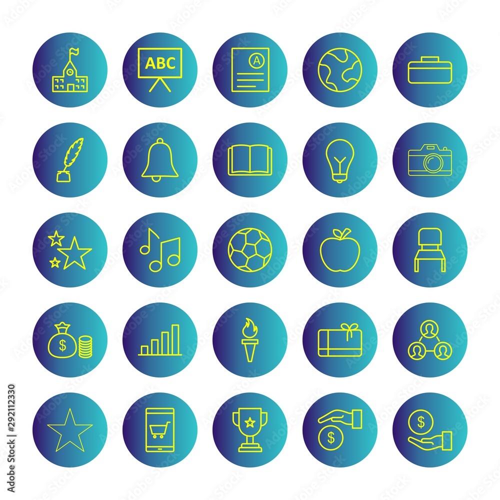 25 decent icon sheet of universal 25 decent icon sheet of universal