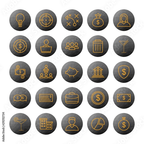 25 decent icon sheet of universal