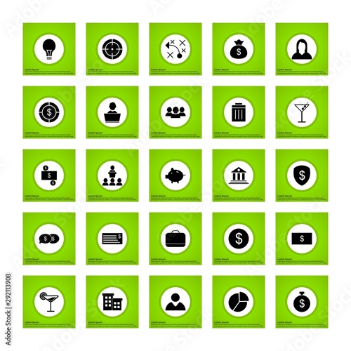 25 decent icon sheet of universal