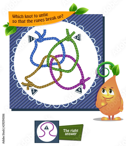 which knot to untie so that the ropes
