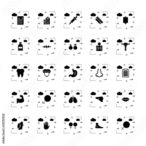 25 decent icon sheet of universal