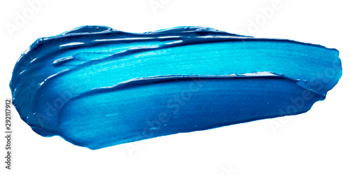 Vector blue paint texture isolated on white - oil banner for Your design