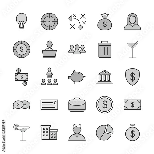 25 decent icon sheet of universal